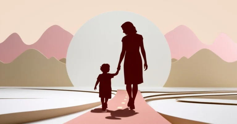 Silhouette of a parent and child walking down a path, symbolizing the journey of homeschooling for special needs.